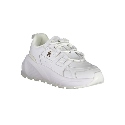 Tommy Hilfiger White Polyester Sneakers