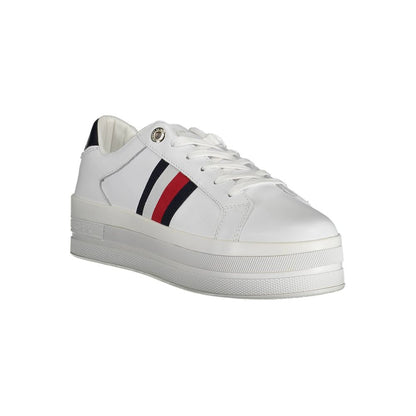 Tommy Hilfiger White Polyester Sneakers