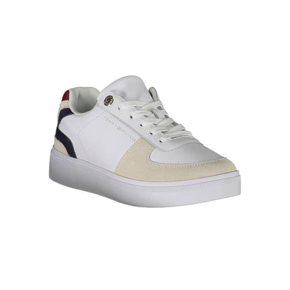 Tommy Hilfiger White Polyester Sneakers