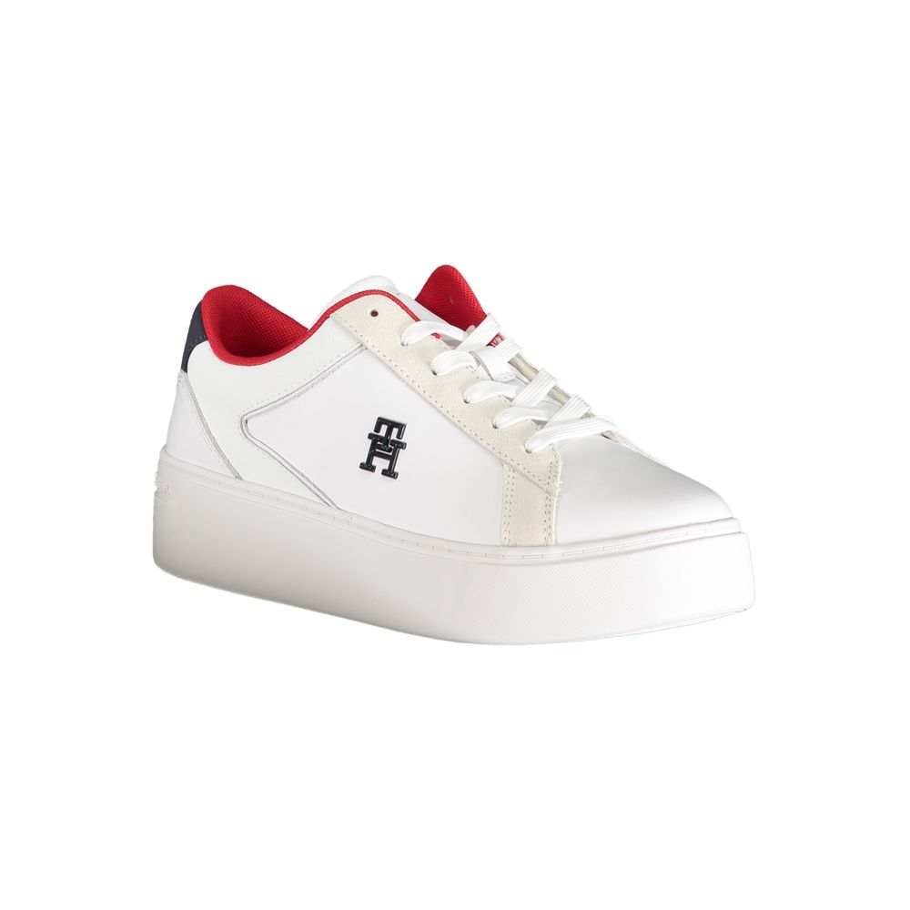 Tommy Hilfiger White Polyester Sneakers