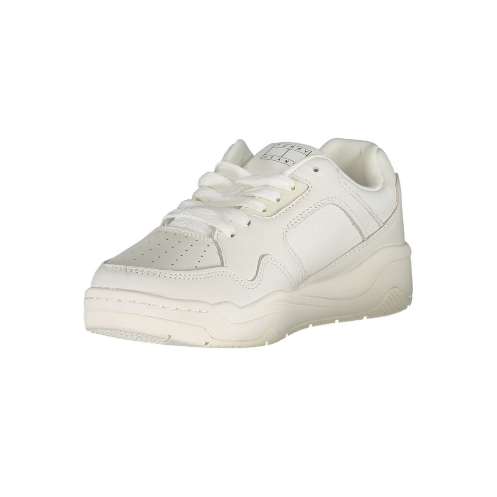 Tommy Hilfiger White Polyester Sneakers