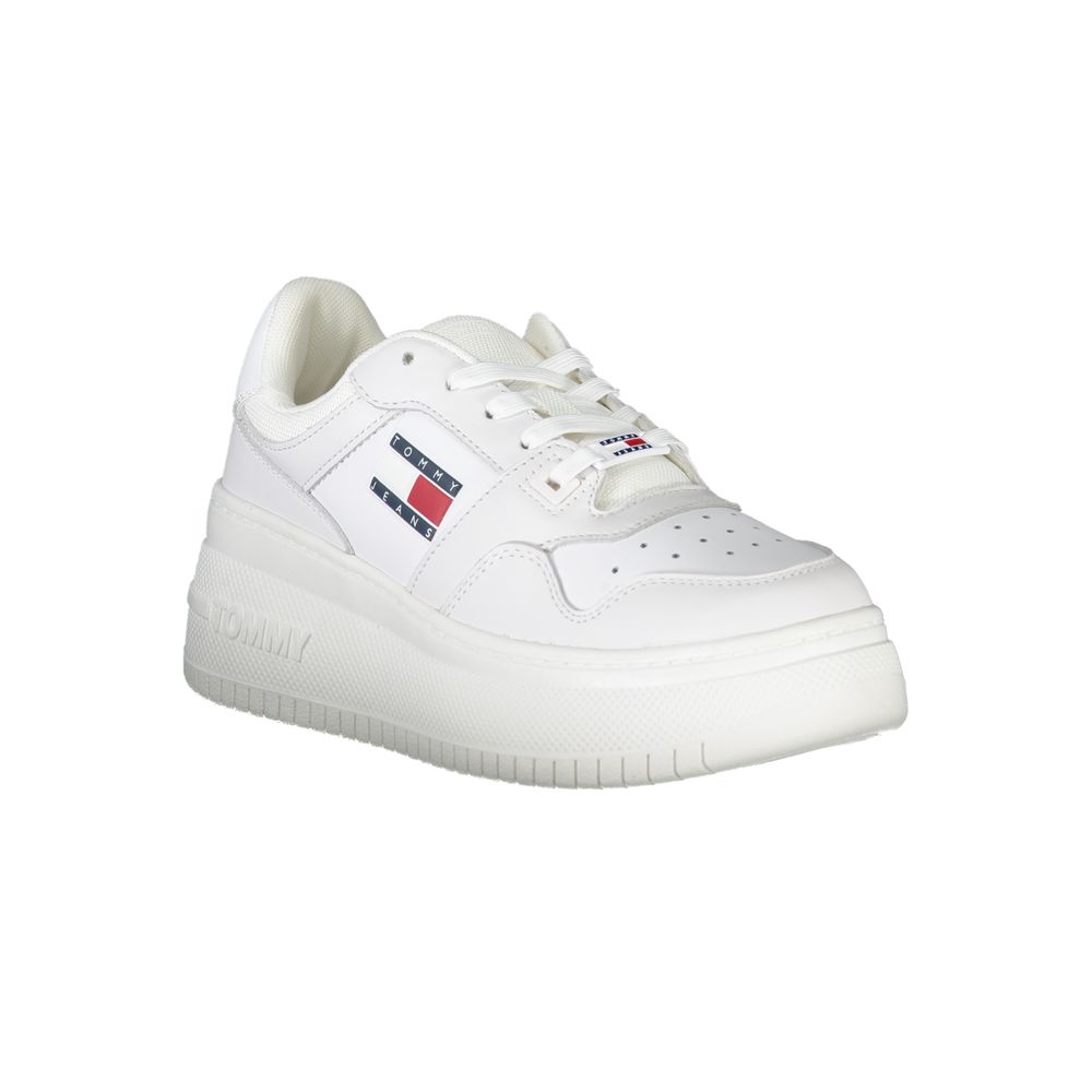Tommy Hilfiger White Polyester Sneakers