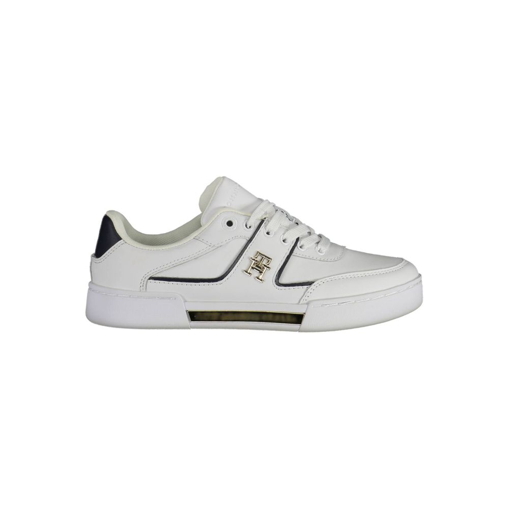 Tommy Hilfiger White Polyester Sneakers