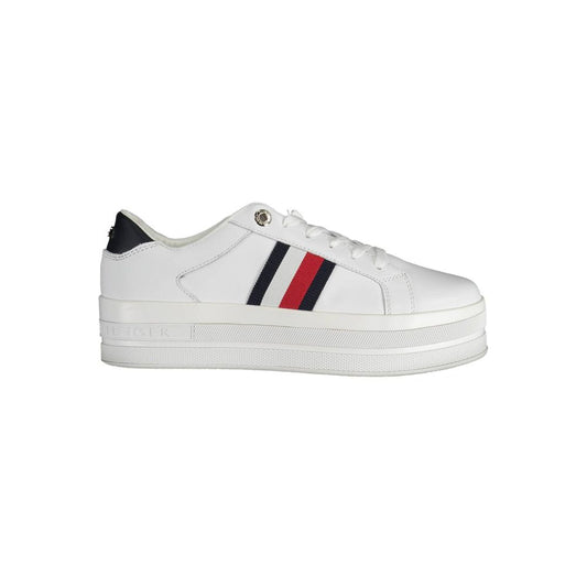 Tommy Hilfiger White Polyester Sneakers