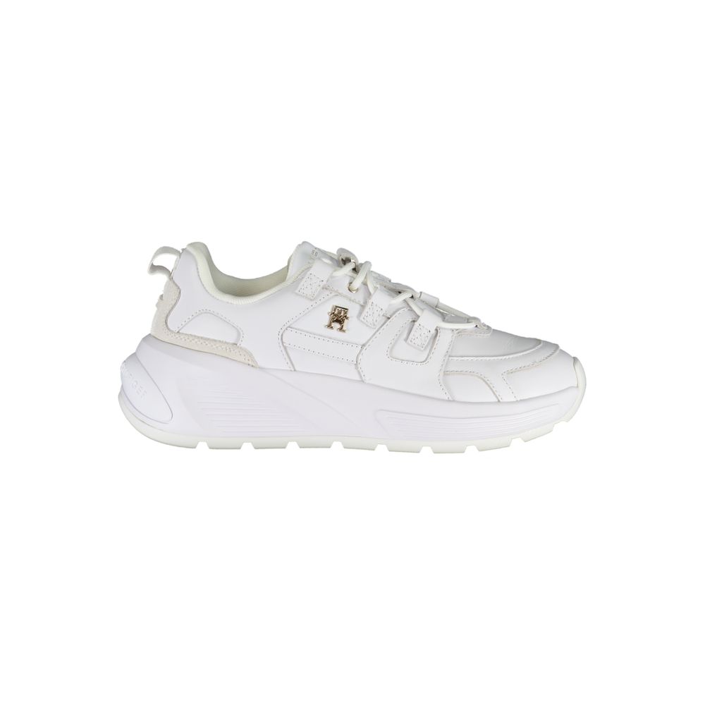 Tommy Hilfiger White Polyester Sneakers