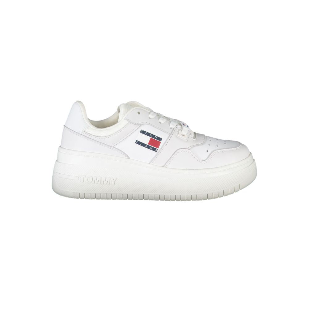 Tommy Hilfiger White Polyester Sneakers
