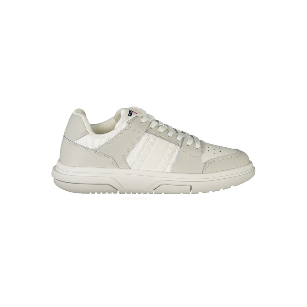 Tommy Hilfiger White Polyester Sneakers