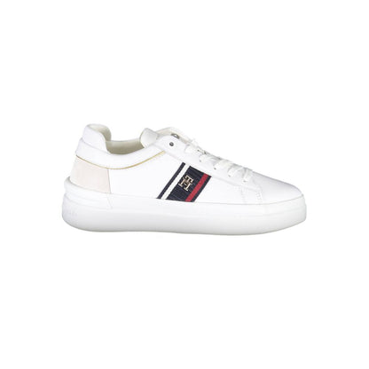 Tommy Hilfiger White Polyester Sneakers