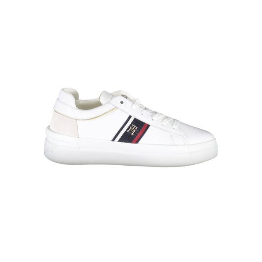 Tommy Hilfiger White Polyester Sneakers