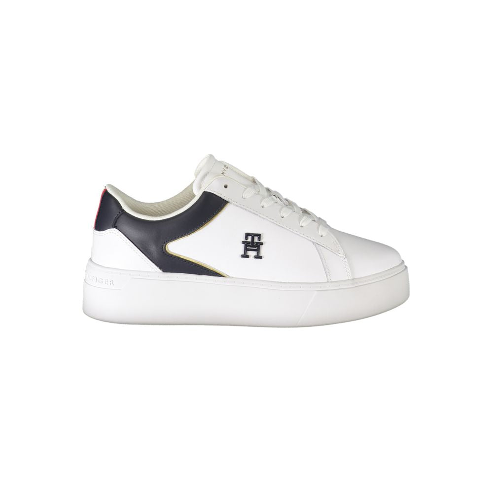 Tommy Hilfiger White Polyester Sneakers