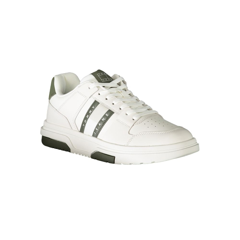 Tommy Hilfiger White Polyethylene Men Sneakers