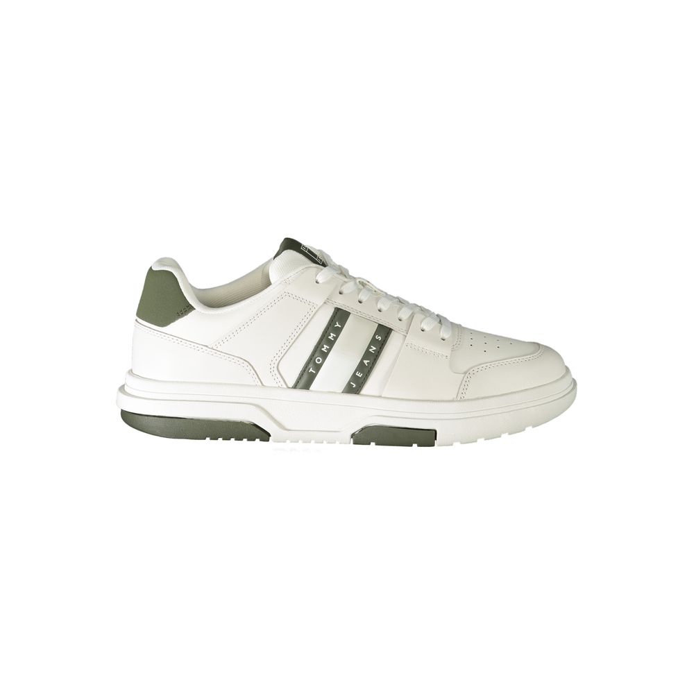 Tommy Hilfiger White Polyethylene Men Sneakers
