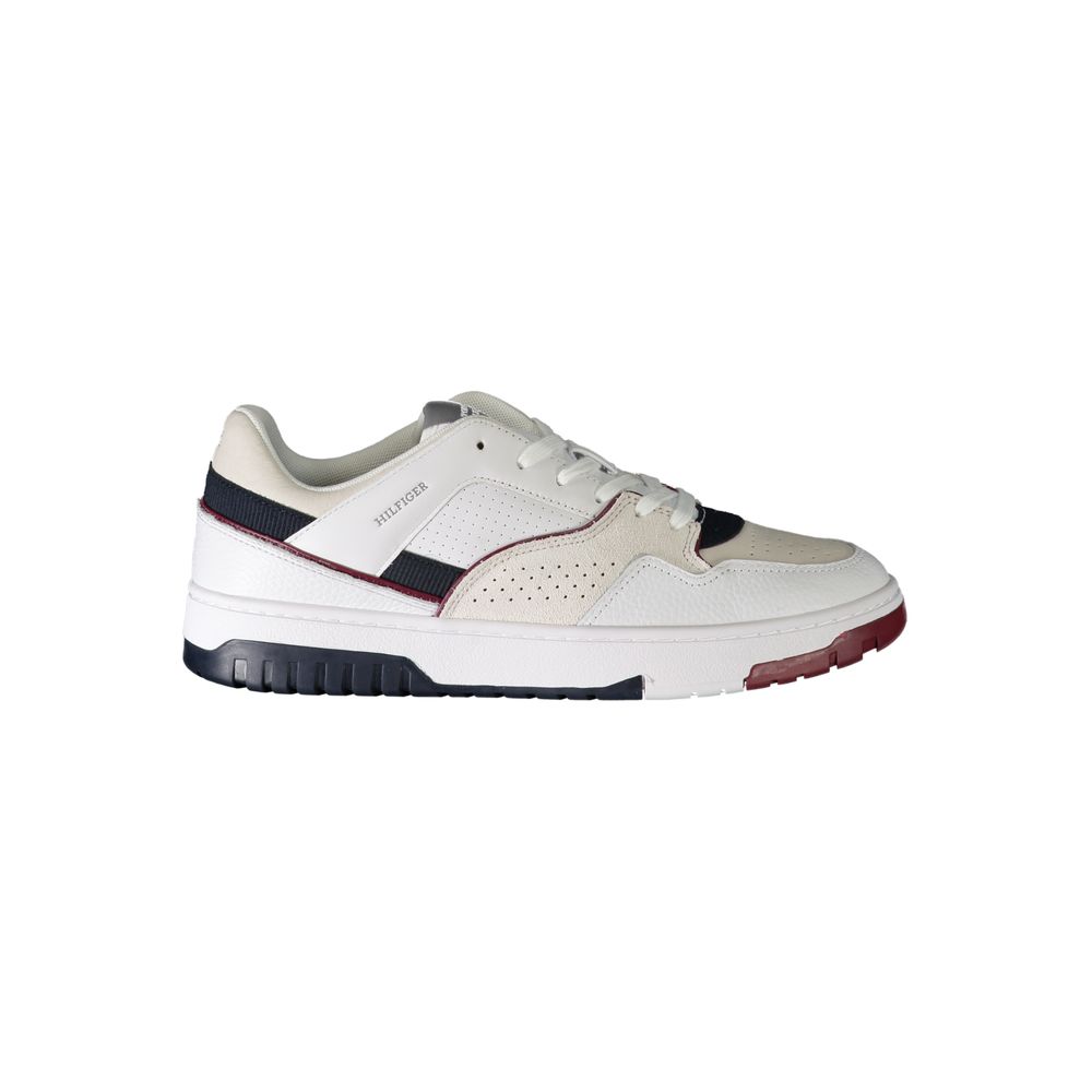 Tommy Hilfiger White Polyethylene Men Sneakers