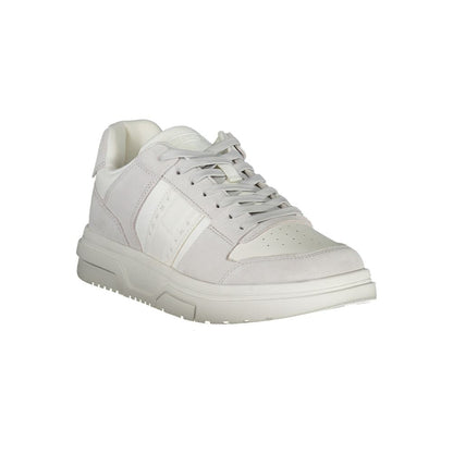 Tommy Hilfiger White Polyurethane Men Sneaker