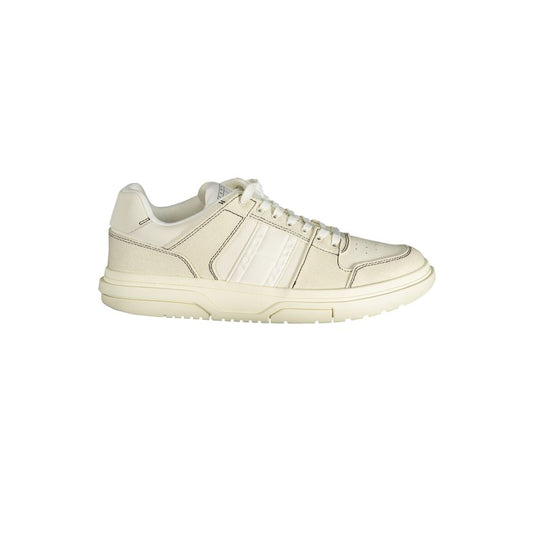Tommy Hilfiger White Polyurethane Men Sneaker
