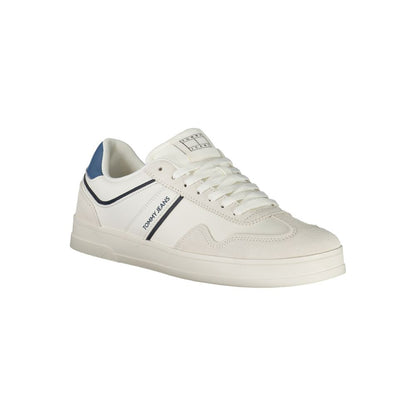 Tommy Hilfiger White Polyurethane Men's Sneaker
