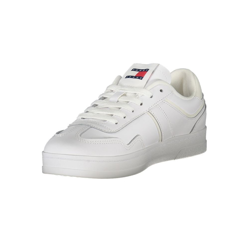 Tommy Hilfiger White Women's Polyurethane Sneakers