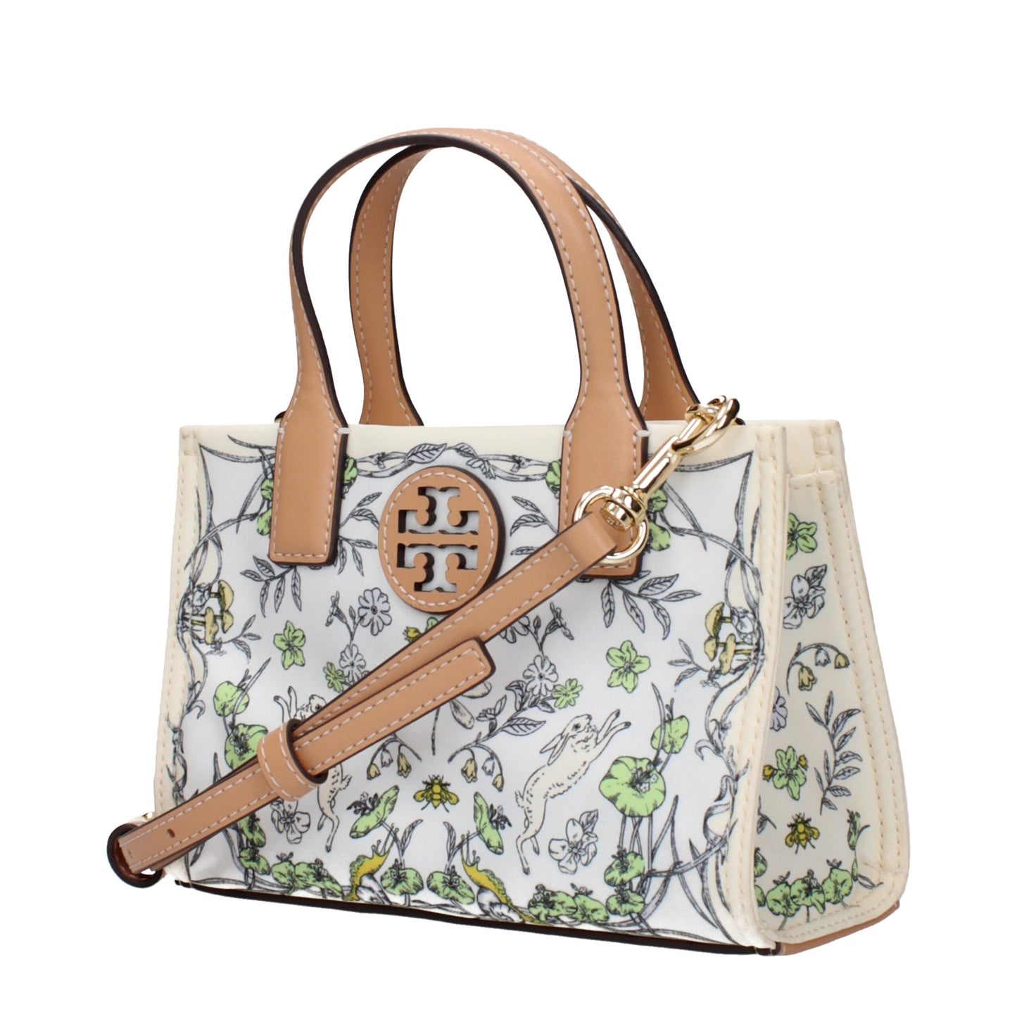 Tory Burch Beige Fabric Handbags