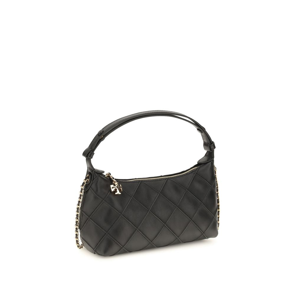 Tory Burch Black Calf Leather Bos Taurus Handbag