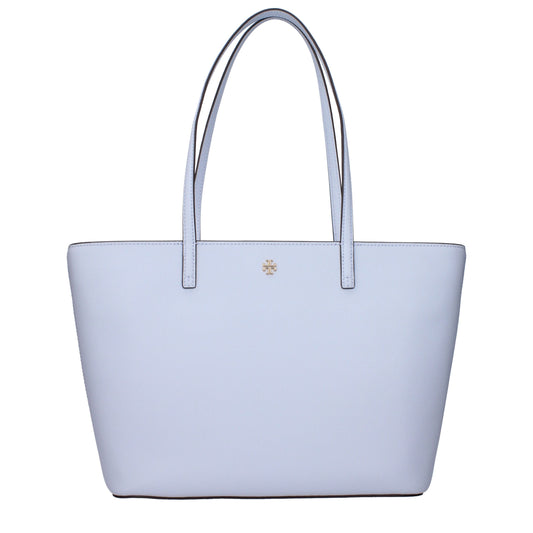 Tory Burch Light Blue Leather Shoulder Bags