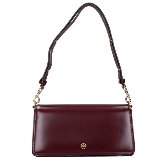 Tory Burch Red Leather Shoulder Bags