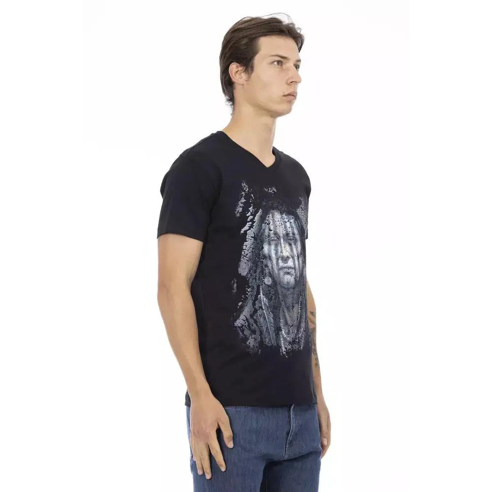 Trussardi Action Black Cotton Men's T-Shirt