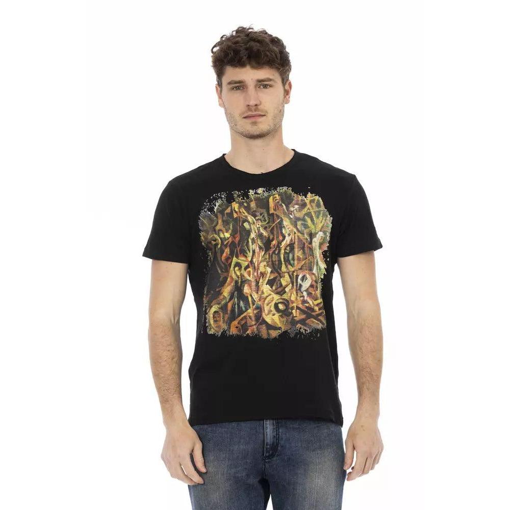 Trussardi Action Black Cotton Men's T-Shirt