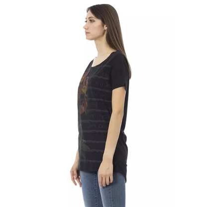 Trussardi Action Black Cotton Women T-Shirt