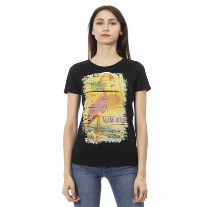 Trussardi Action Black Cotton Women T-Shirt