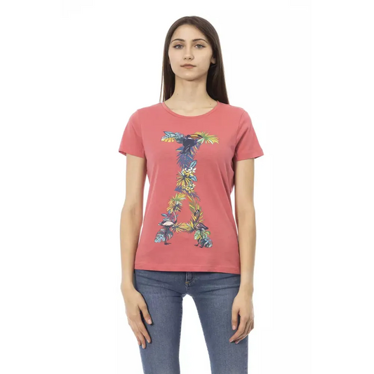 Trussardi Action Fuchsia Cotton Tops & T-Shirt
