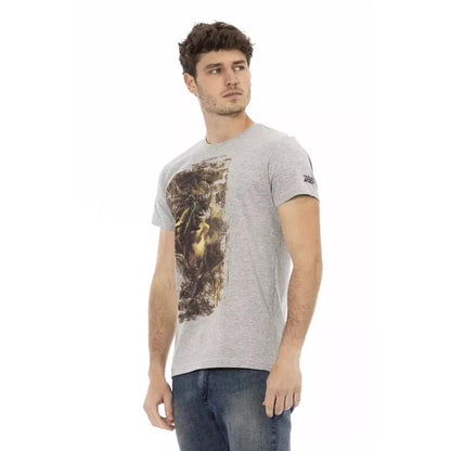 Trussardi Action Gray Cotton Men's T-Shirt