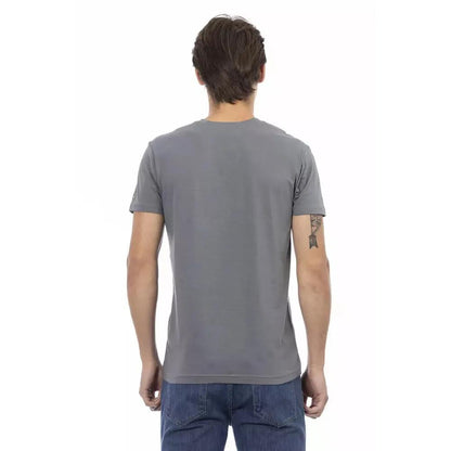 Trussardi Action Gray Cotton Men's T-Shirt