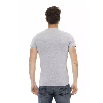 Trussardi Action Gray Cotton Men's T-Shirt