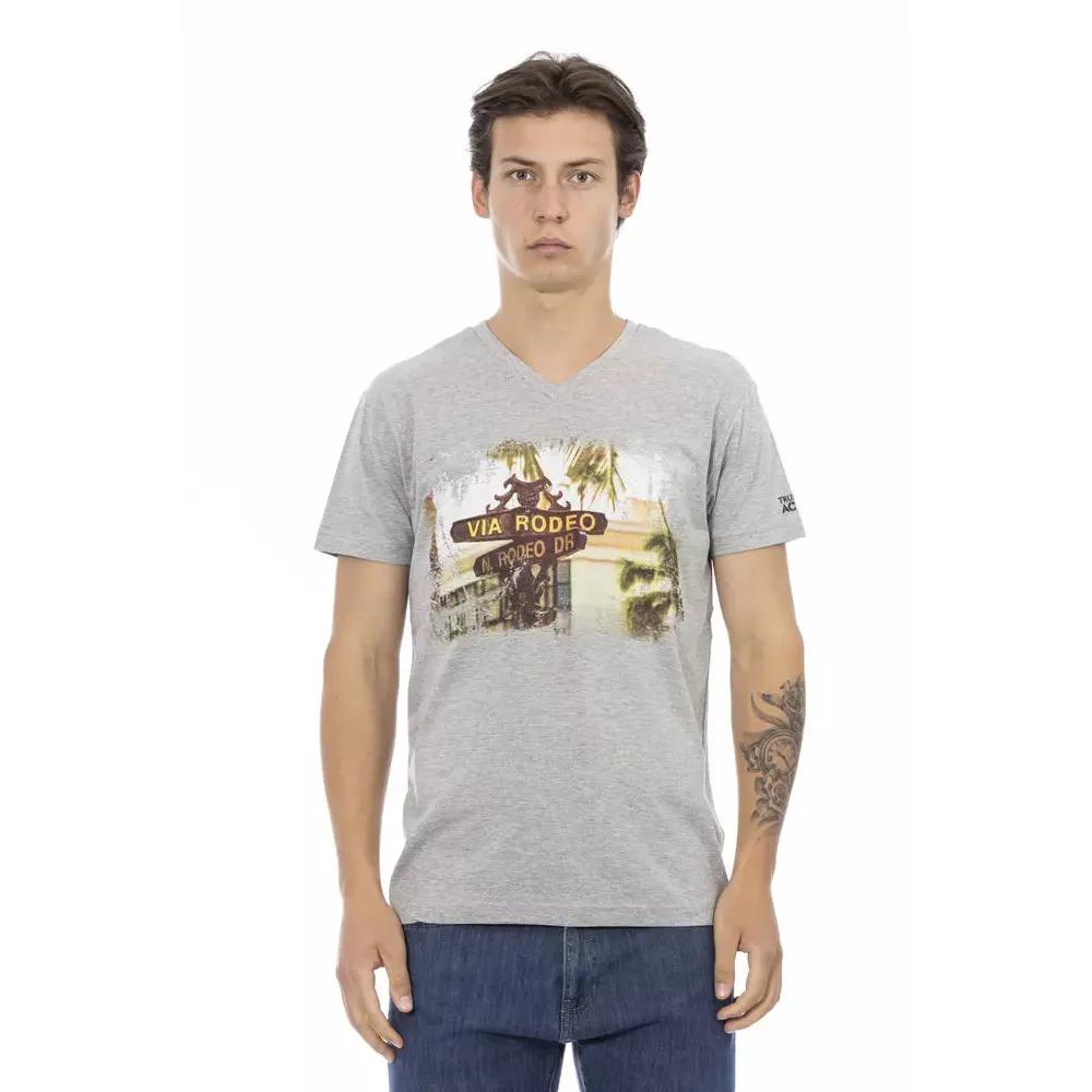 Trussardi Action Gray Cotton Men's T-Shirt