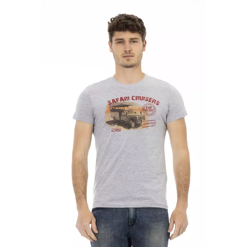 Trussardi Action Gray Cotton Men's T-Shirt