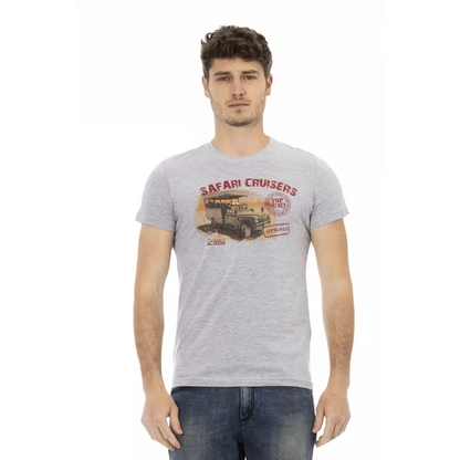 Trussardi Action Gray Cotton Men's T-Shirt