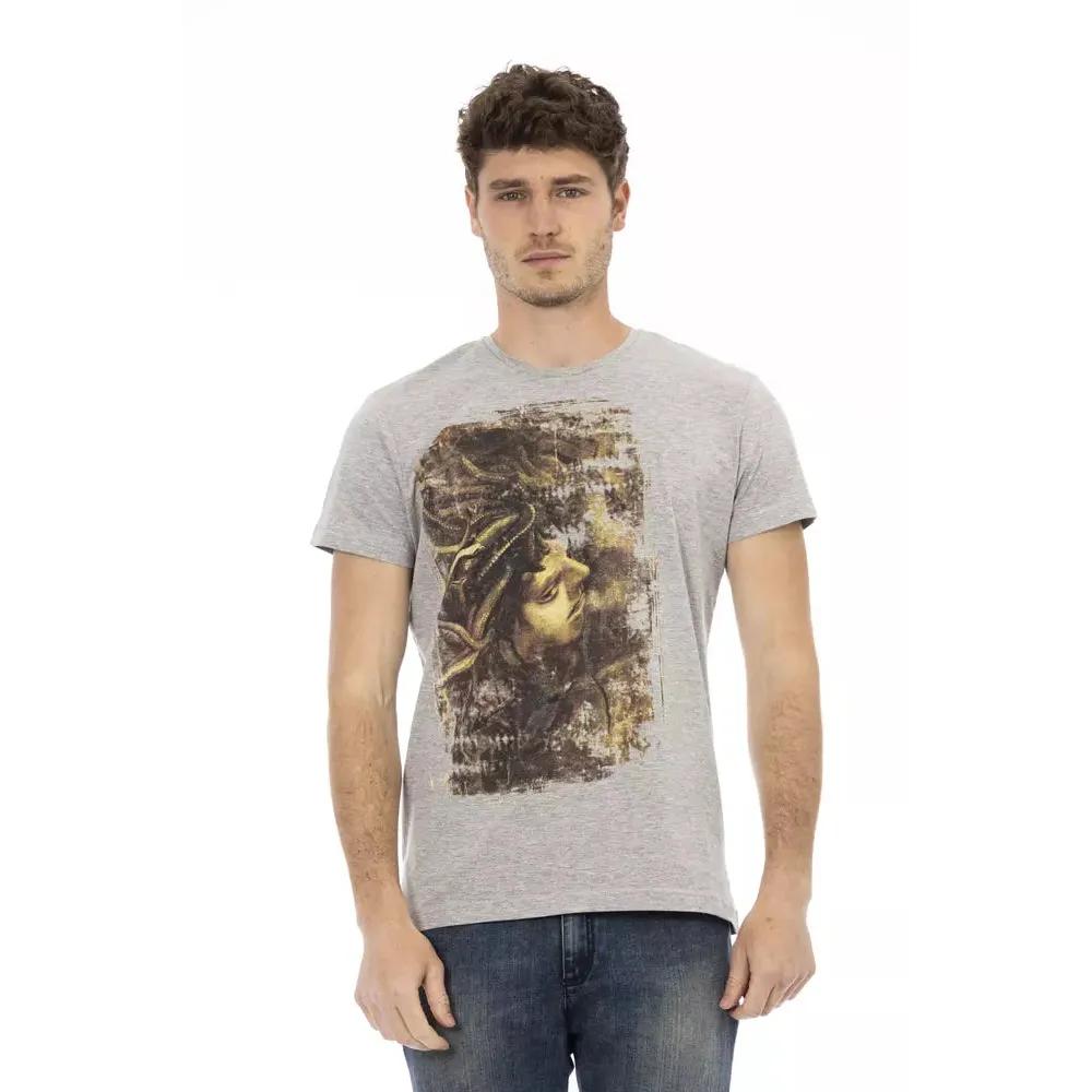 Trussardi Action Gray Cotton Men's T-Shirt