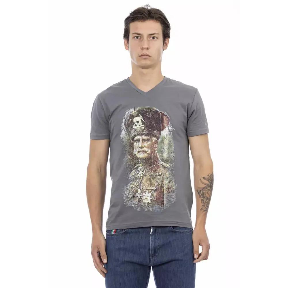 Trussardi Action Gray Cotton Men's T-Shirt