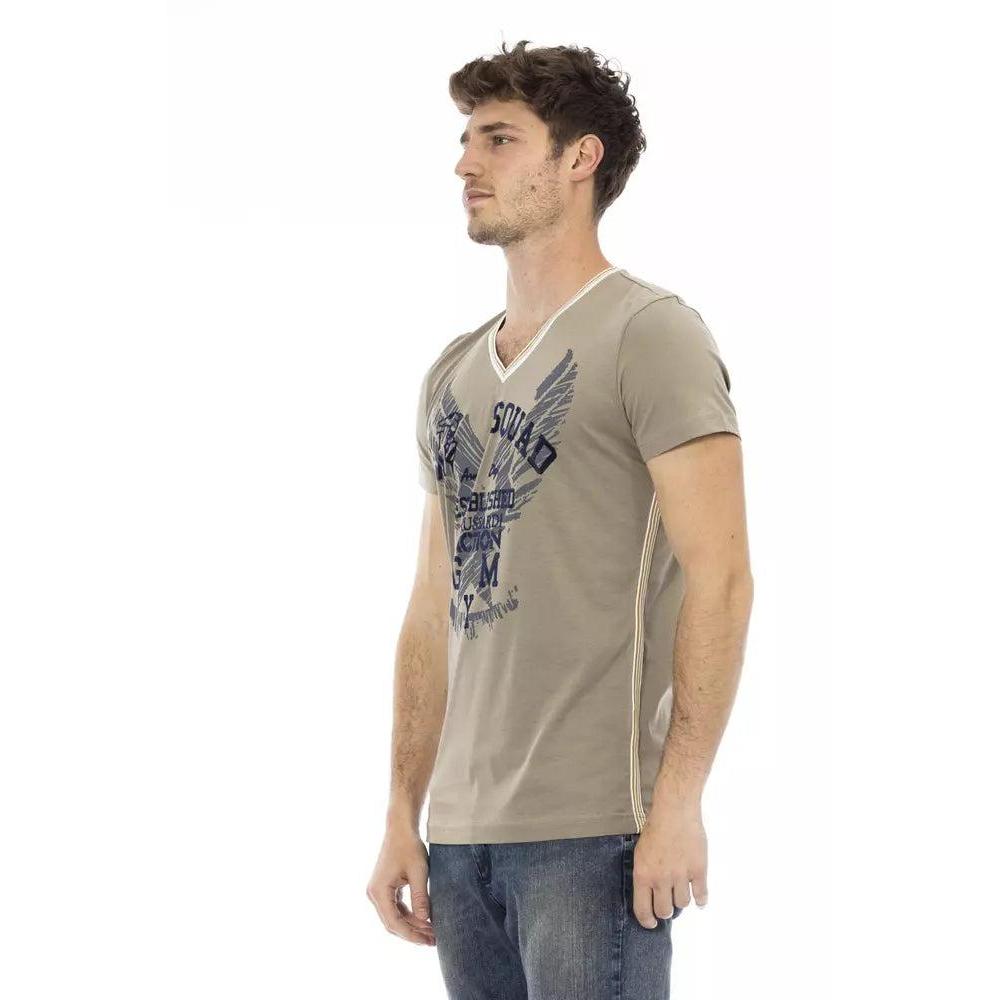 Trussardi Action Green Cotton Men T-Shirt