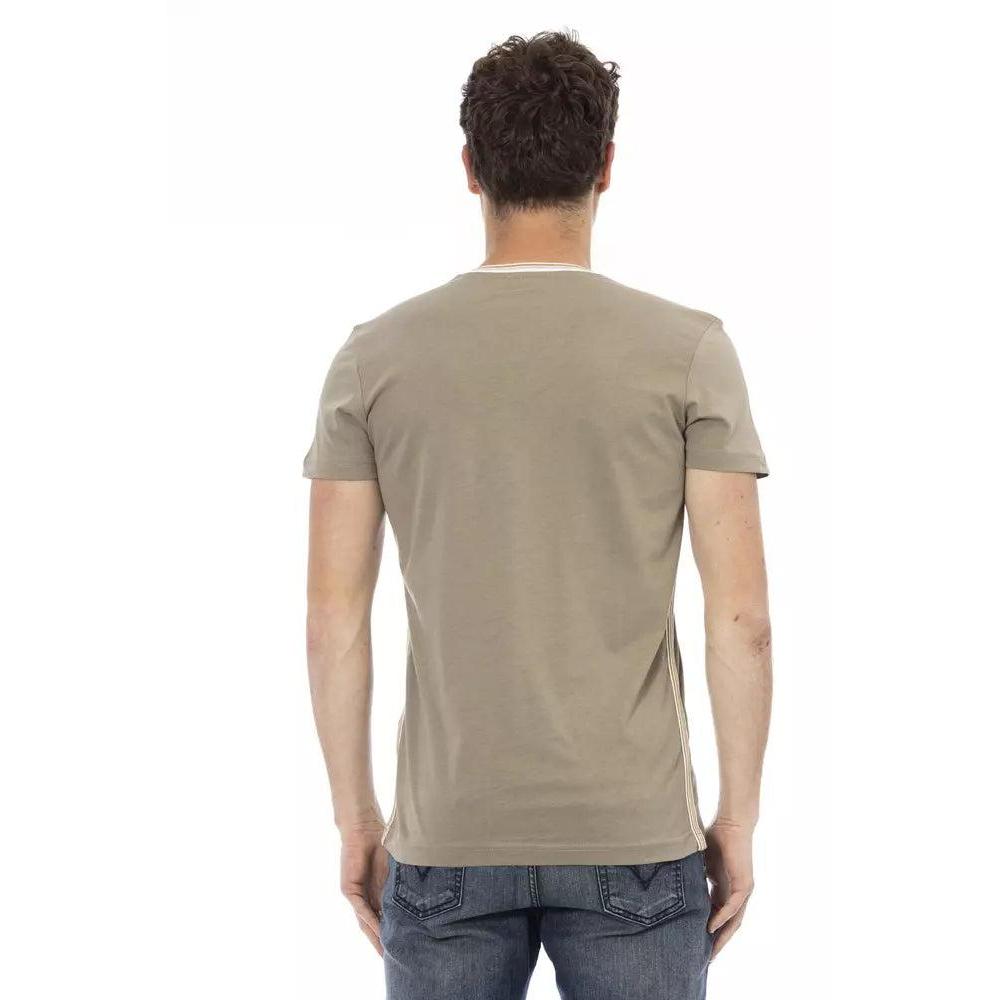 Trussardi Action Green Cotton Men T-Shirt