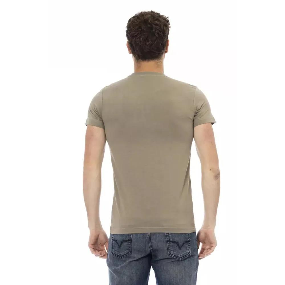 Trussardi Action Green Cotton Men T-Shirt