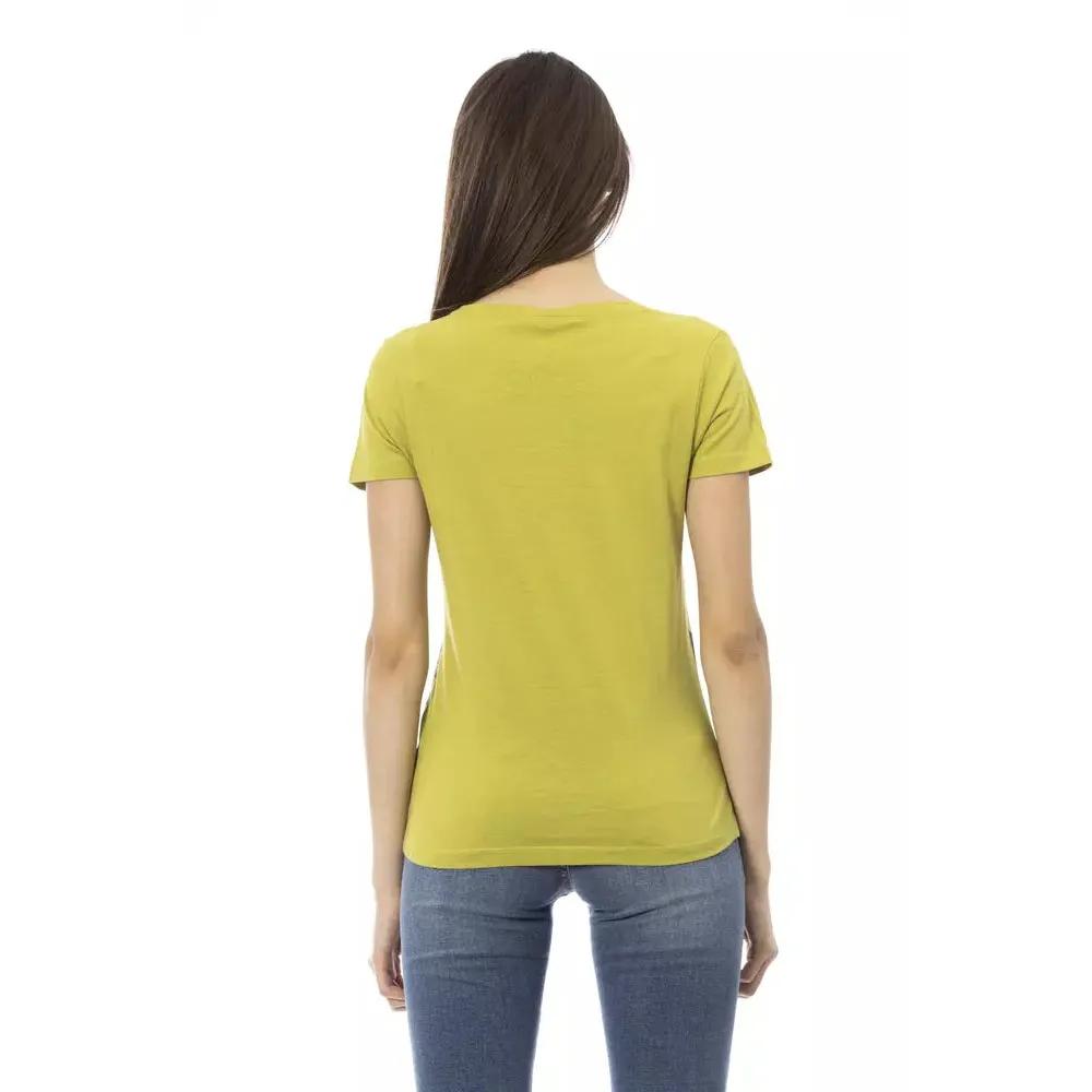 Trussardi Action Green Cotton Women T-Shirt