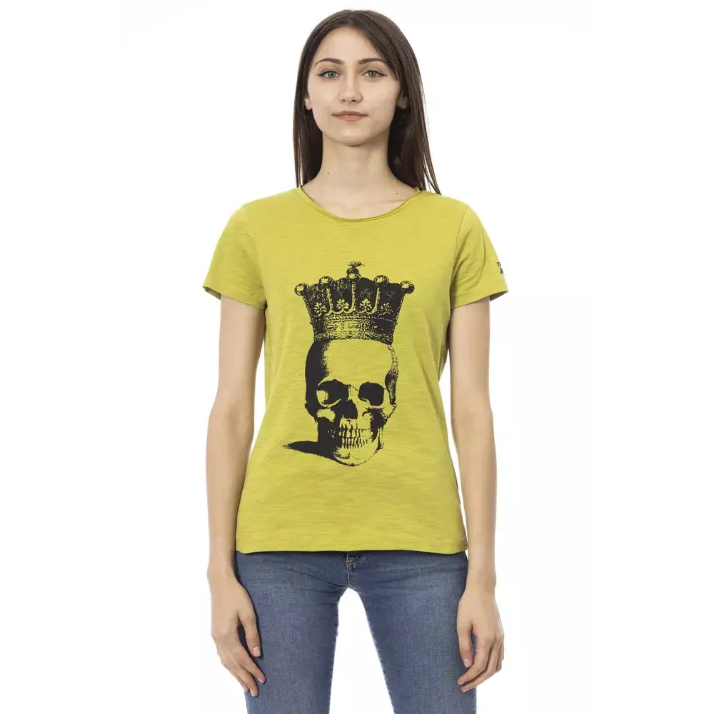 Trussardi Action Green Cotton Women T-Shirt