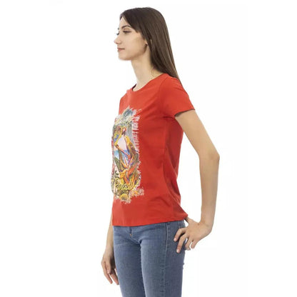 Trussardi Action Red Cotton Women T-Shirt