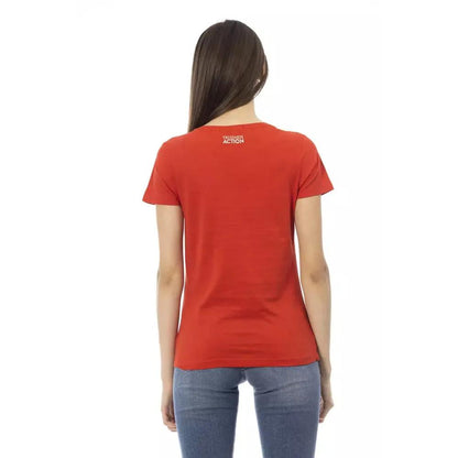 Trussardi Action Red Cotton Women T-Shirt
