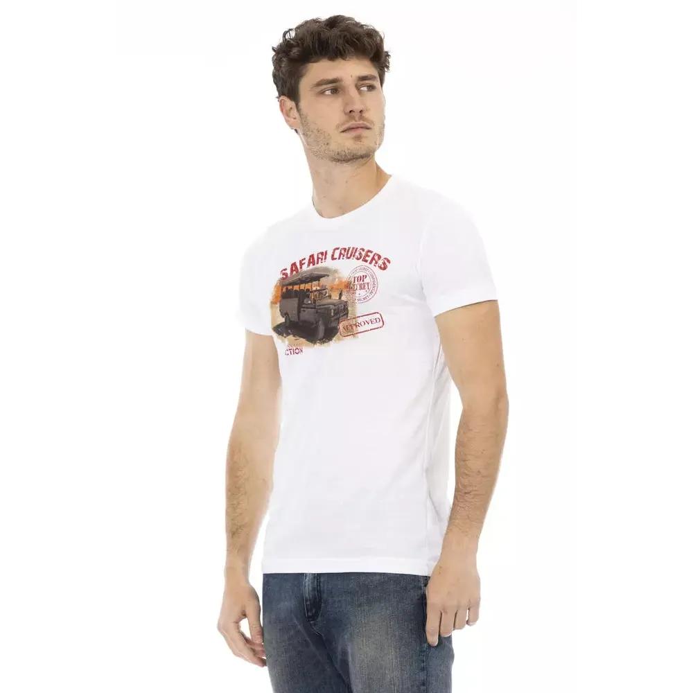 Trussardi Action White Cotton Men T-Shirt