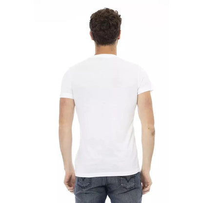 Trussardi Action White Cotton Men T-Shirt