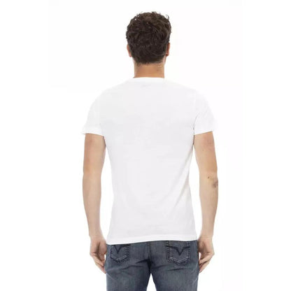 Trussardi Action White Cotton Men T-Shirt