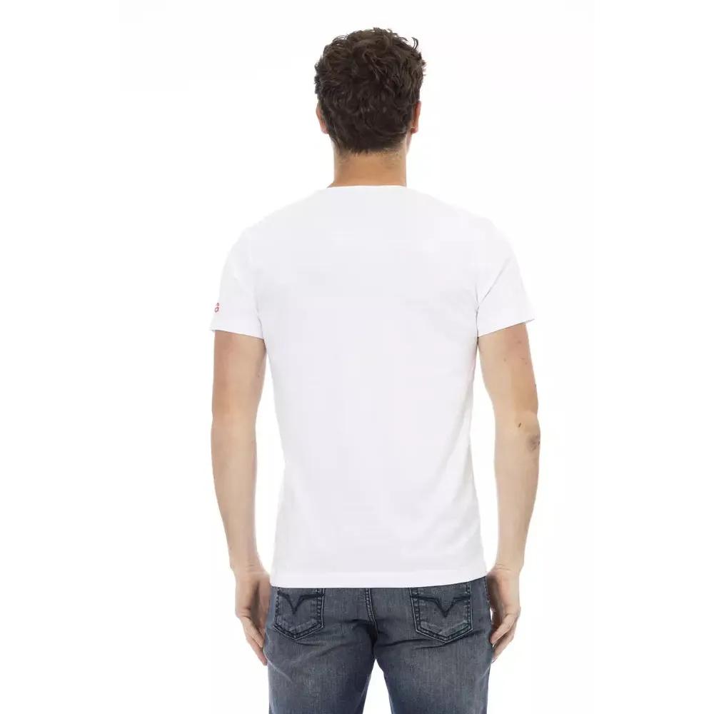 Trussardi Action White Cotton Men T-Shirt