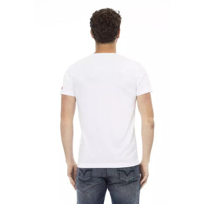 Trussardi Action White Cotton Men T-Shirt